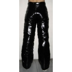 New unisex shiny nylon wet look winter trousers ski pants snowboard pants black